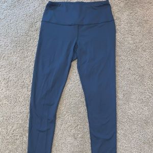 Steel Blue High Waisted 90 Degree Leggings